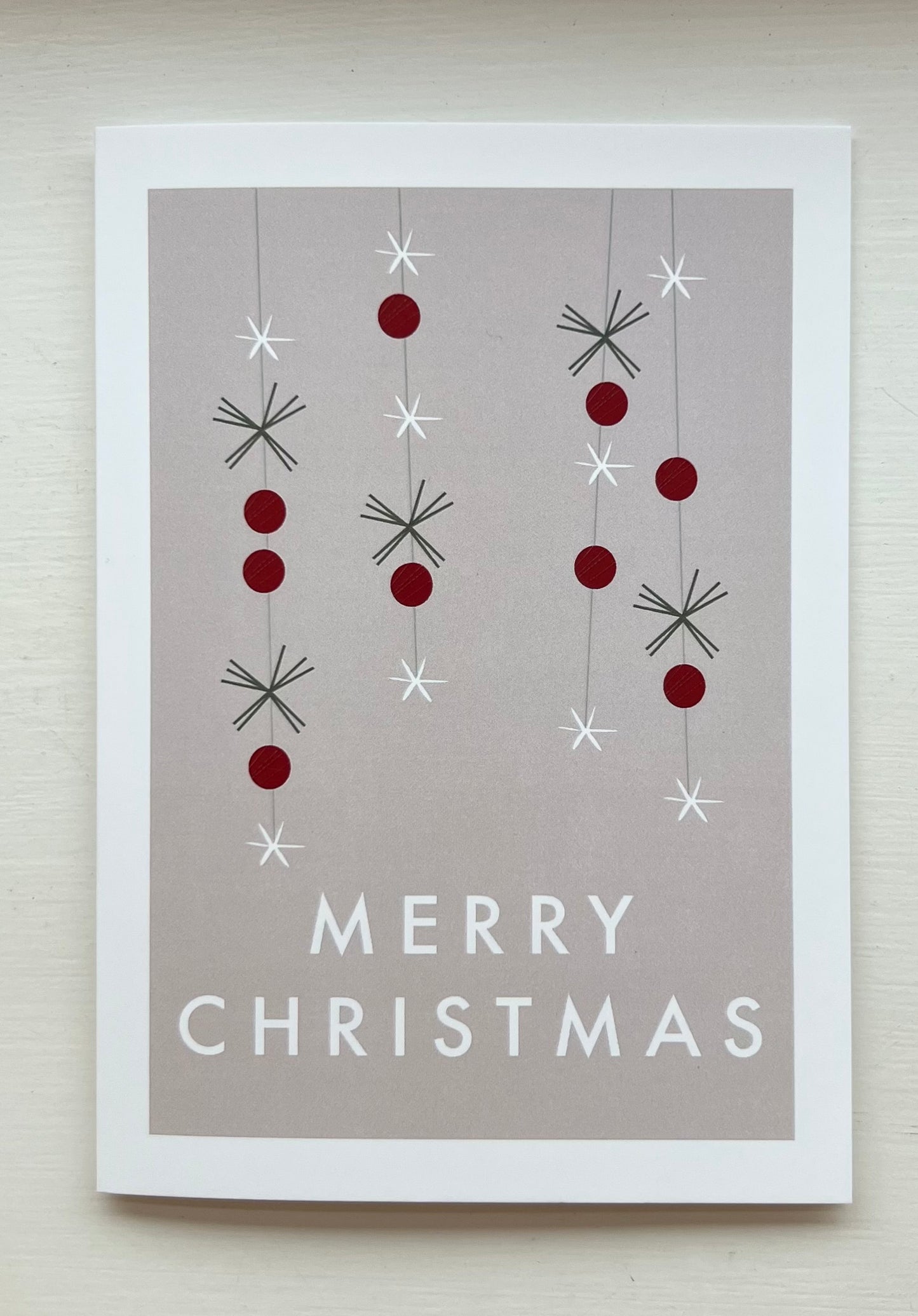 Pine and Hollyberry Decoration Christmas Card