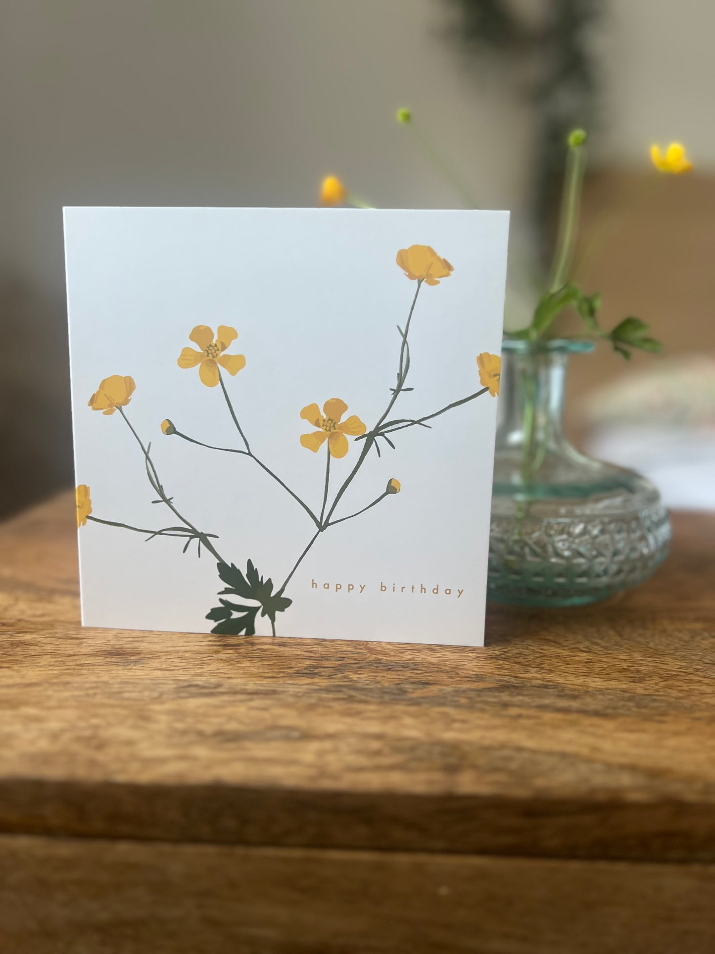Buttercup white background