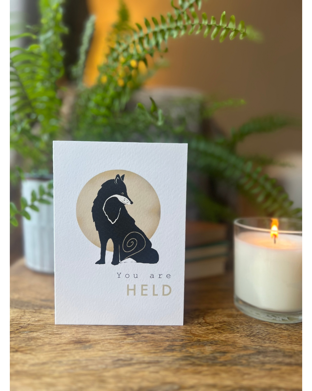 Spiral Animal Card - Fox