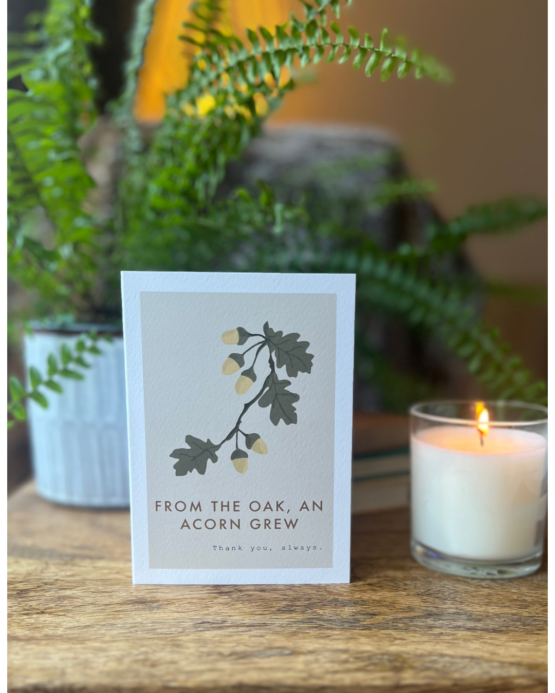 Acorn Mothers & Fathers Day Card