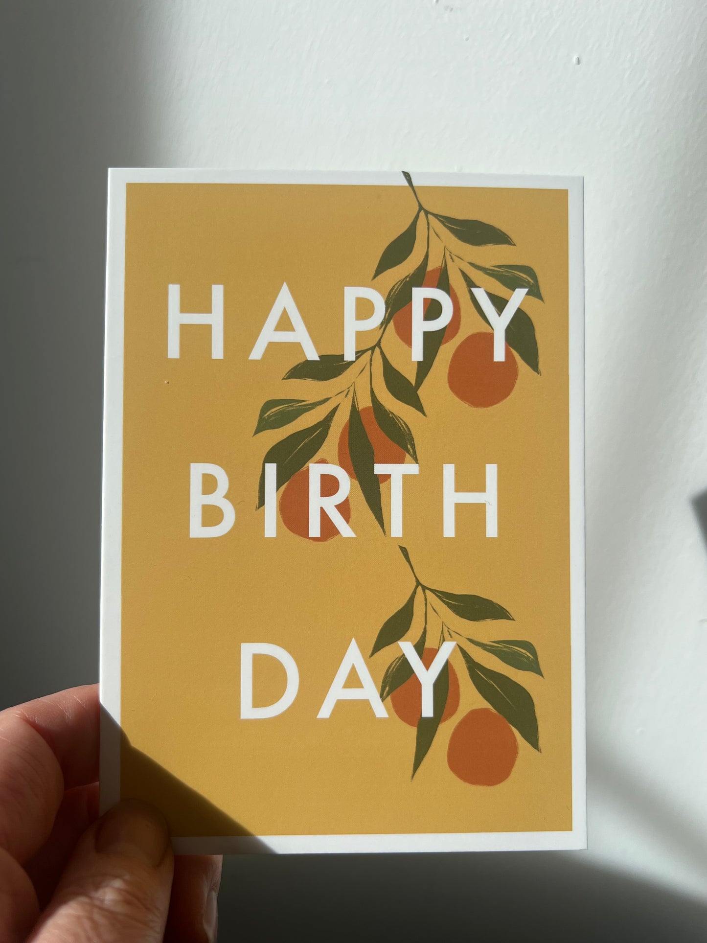 Happy Birthday Oranges | Citrus Botanical Card | Blank Card