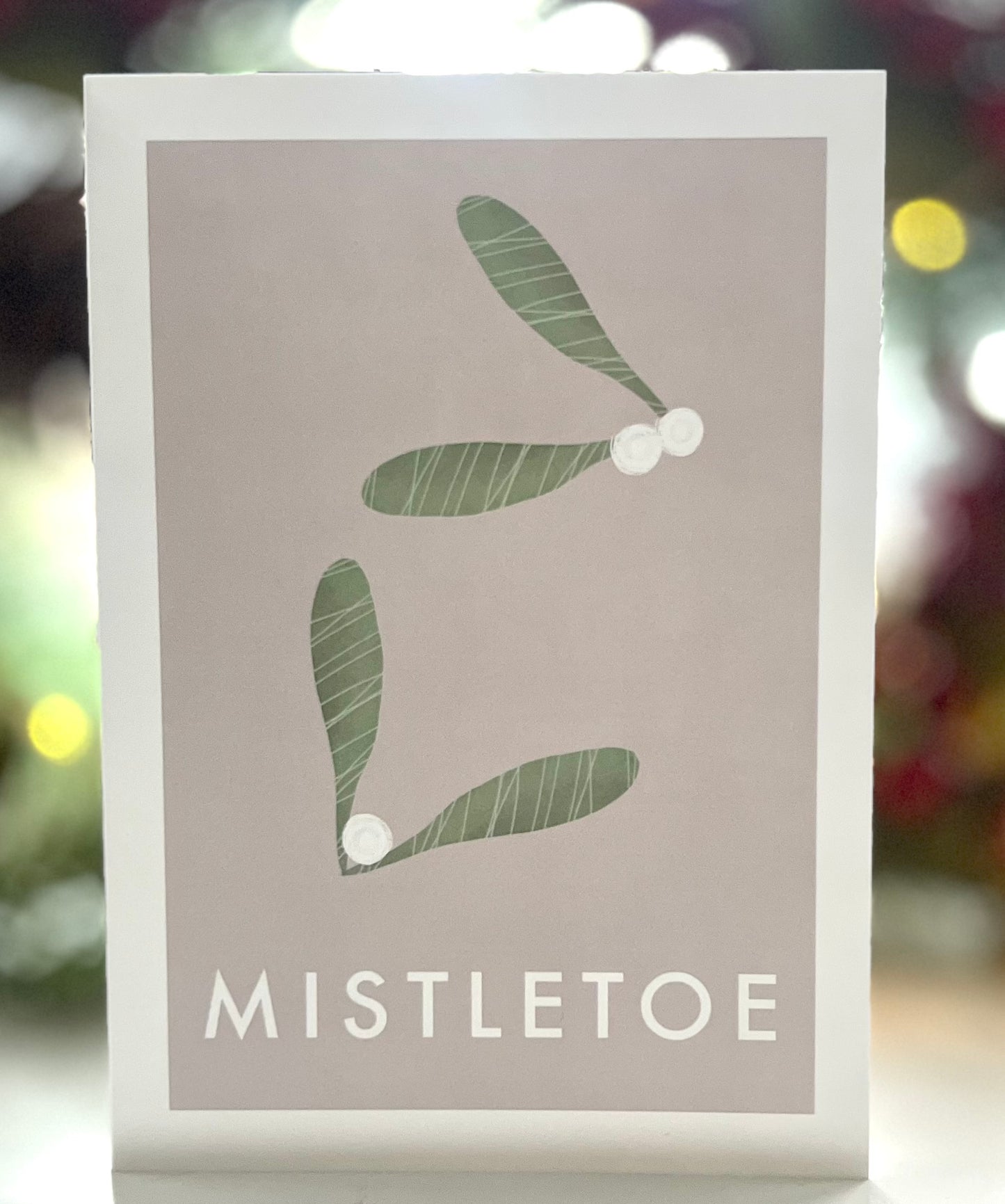 Mistletoe Christmas Card