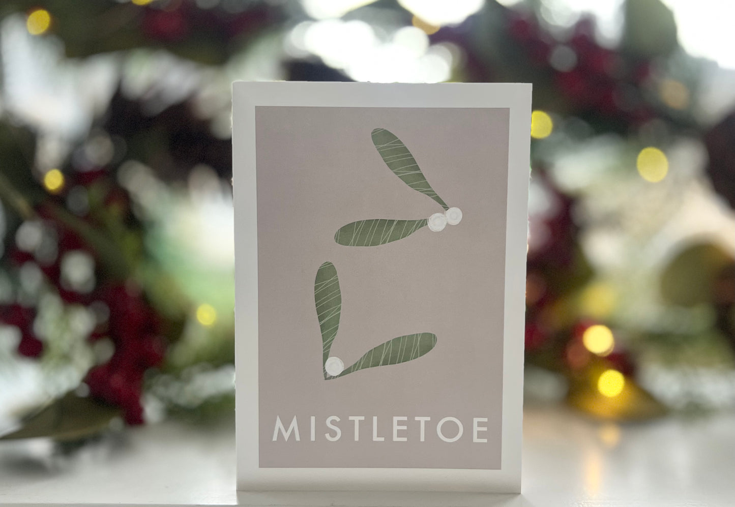 Mistletoe Christmas Card