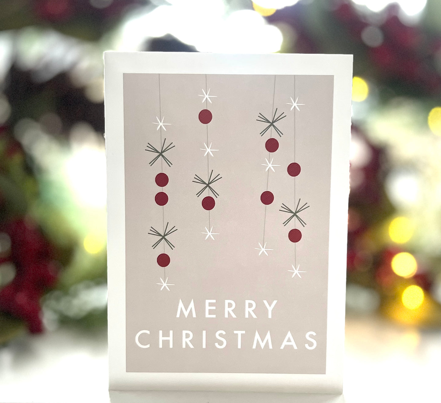 Pine and Hollyberry Decoration Christmas Card