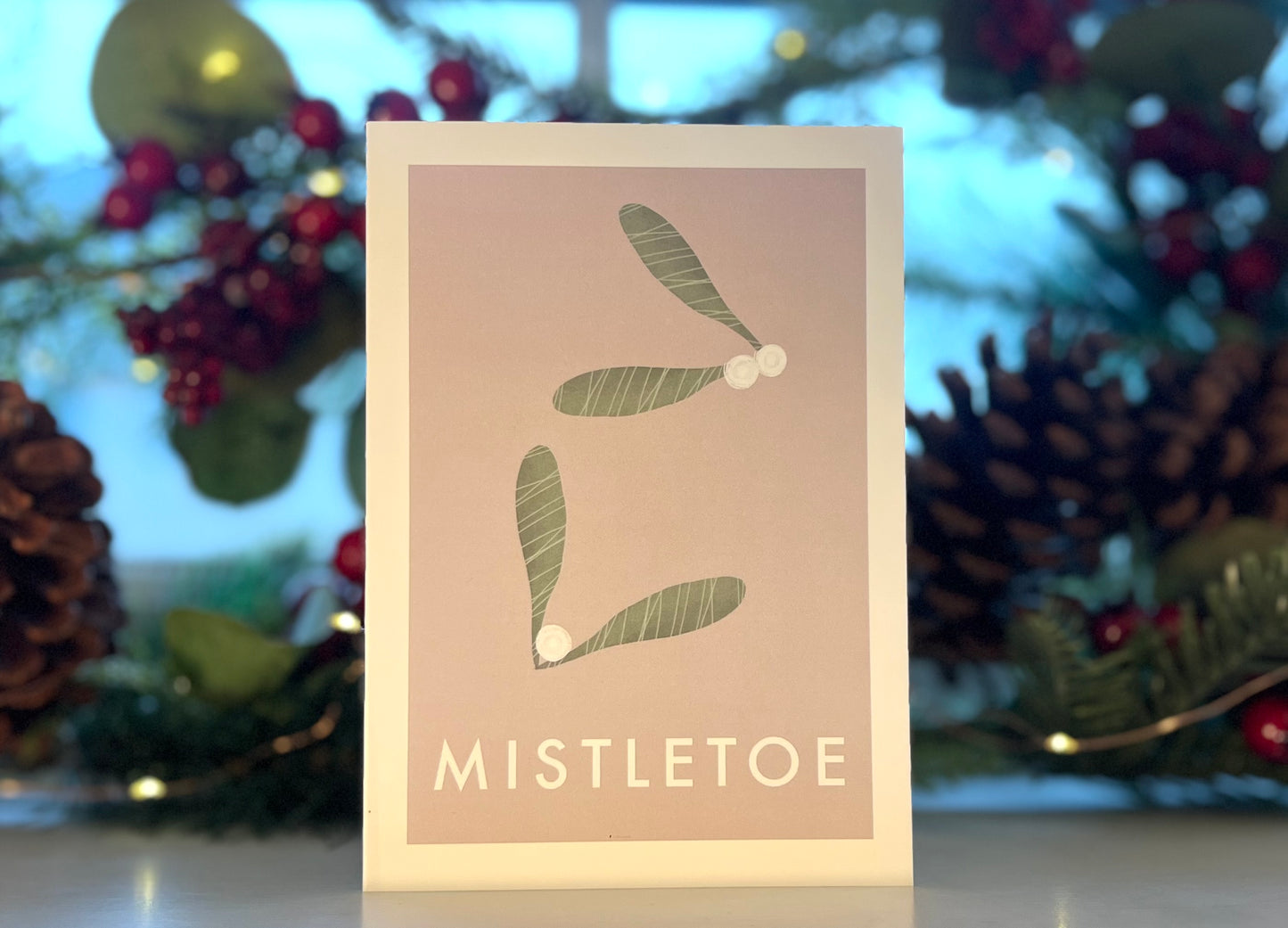 Mistletoe Christmas Card