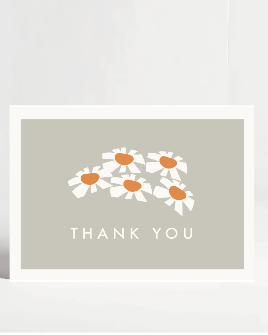 Scandi Daisy Thank You card