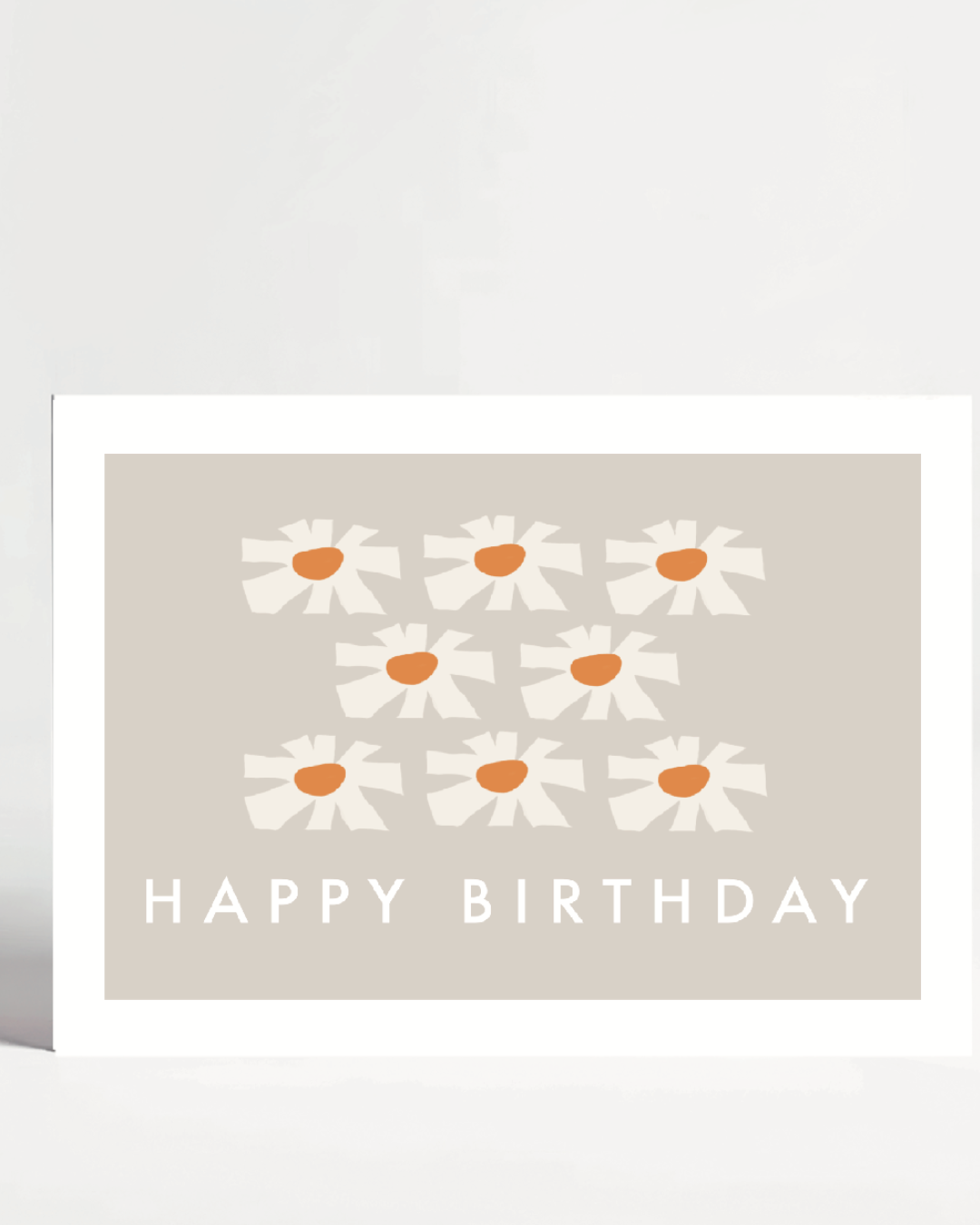 Scandi Retro Daisy Birthday Card