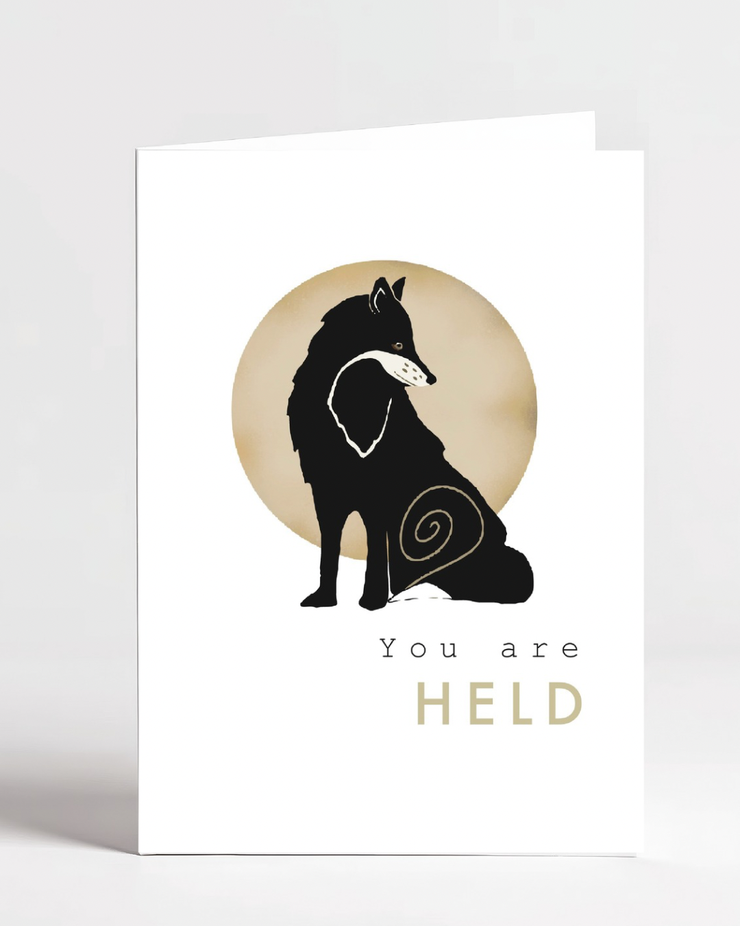 Spiral Animal Card - Fox