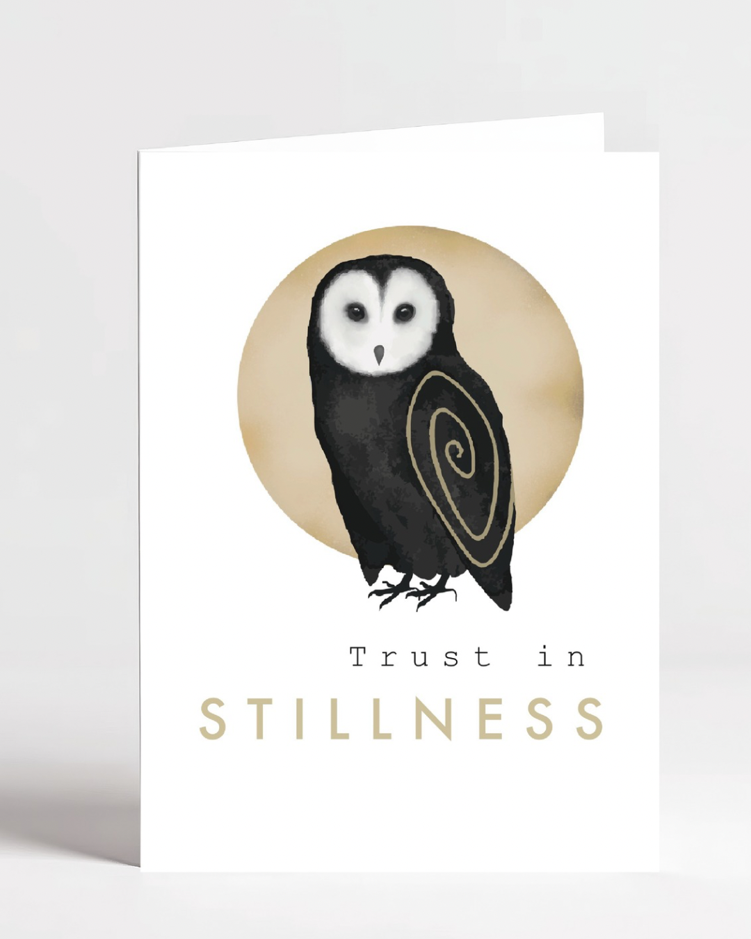 Spiral Animal Card - Owl