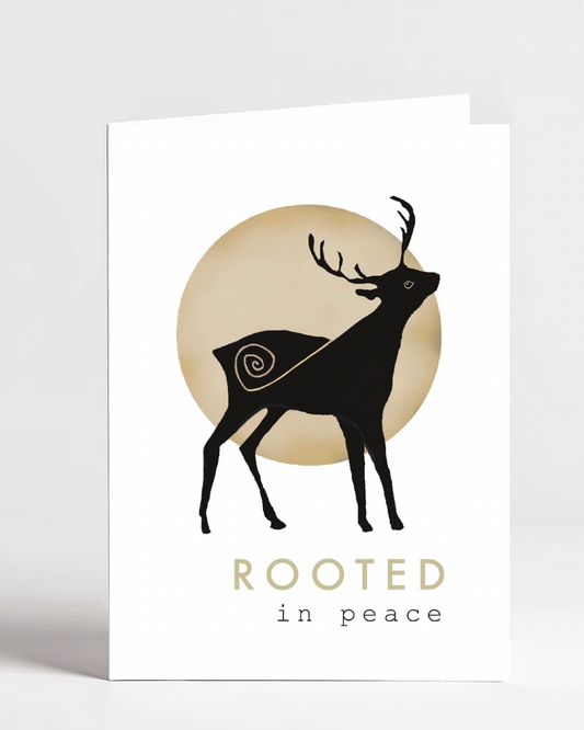 Spiral Animal Card - Stag