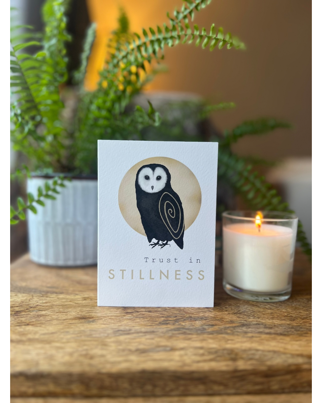 Spiral Animal Card - Owl