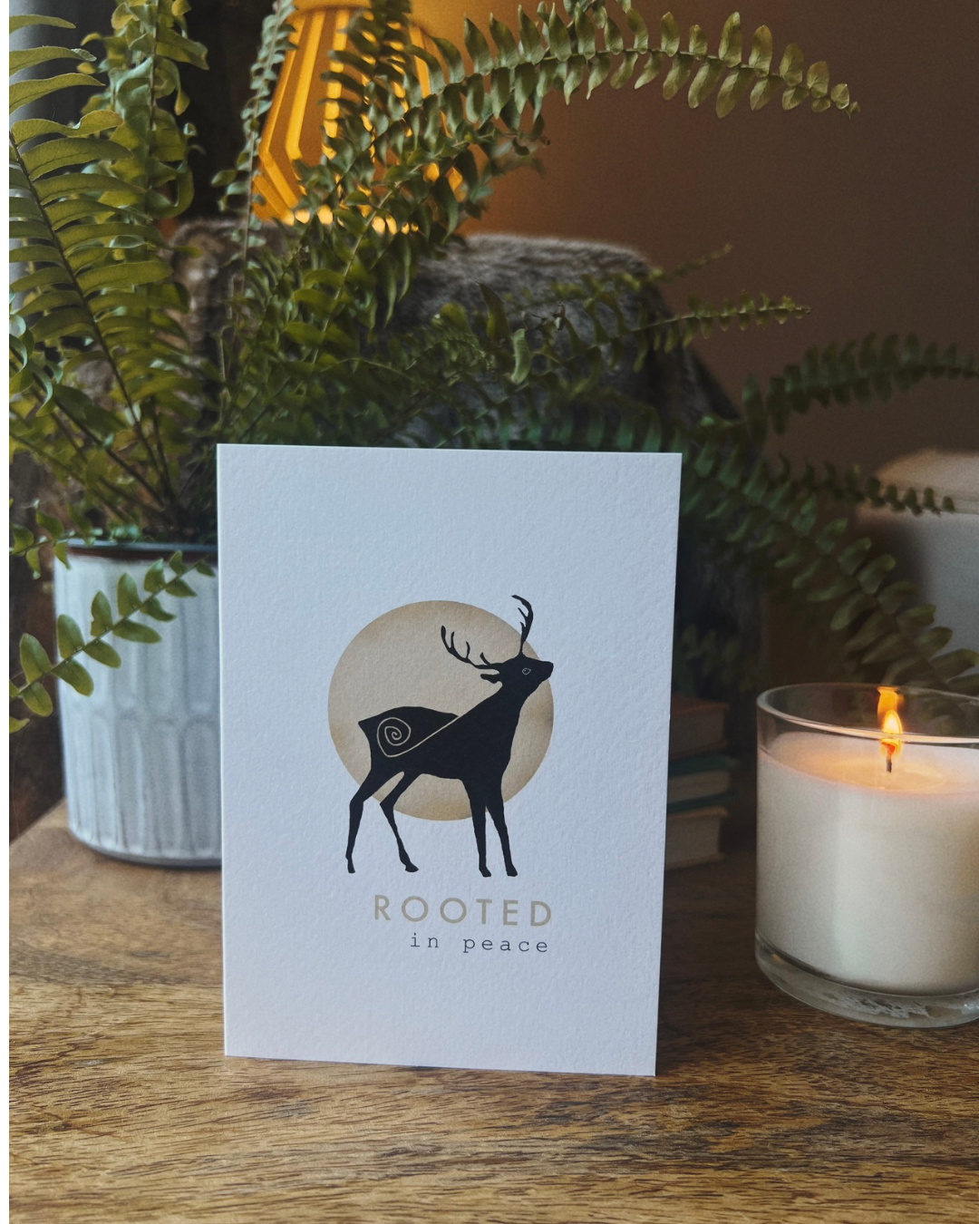 Spiral Animal Card - Stag